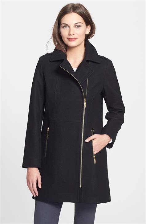 michael kors asymmetrical wool coat review|macy's asymmetrical wool coat.